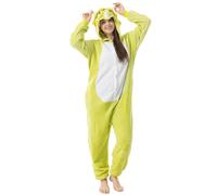 Katara 1744 - Costume Animale Pigiama intero Kigurumi Carnevale, Dinosauro verde - Taglia M