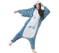 Katara 1744 - Costume Animale Pigiama intero Kigurumi Carnevale, Gufo - Taglia M