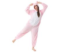 Katara 1744 - Costume Animale Pigiama intero Kigurumi Carnevale, Maiale - Taglia L