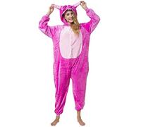 Katara 1744 - Costume Animale Pigiama intero Kigurumi Carnevale, Stitch rosa - Taglia XL