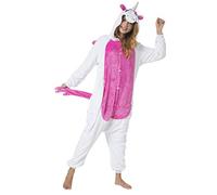 Katara 1744 - Kigurumi Onesie Costume Unicorno Pigiama Intero, Bianco - Taglia L