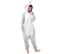 Katara 1744 Kigurumi Unisex Adulti Costume Animale Pigiama intero Carnevale, Elefante, 175-185cm
