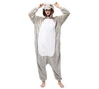 Katara 1744 Kigurumi Unisex Adulti Costume Animale Pigiama intero Carnevale, Ippopotamo, 165-175cm