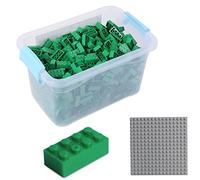Katara 1827 - Set 520 Mattoncini 4x2 Base Scatola Compatibile Lego, Sluban, Papimax, Q-Bricks - Verde