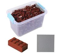 Katara- Set of 520 Construction Bricks mattoncini, Colore Marrone, 1827-009