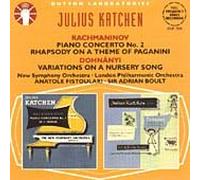 KATCHEN JULIUS (piano) - Piano Concerto 2 / Rhapsody on a Theme of Paganini
