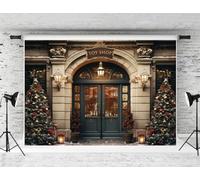 Kate 2.2x1.5m Negozio di giocattoli di Natale Backdrop Albero di Natale Backdrops Palazzo Porta classica Sfondo Festa di famiglia Decorazione Ritratto Foto Studio