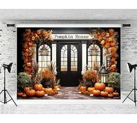 Kate 2.2x1.5m Sfondo a tema Halloween Porta d'ingresso della casa della zucca Sfondo per la festa di Halloween Ritratto Foto Studio Puntelli