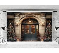 Kate 3x2m Negozio di giocattoli di Natale Backdrop Albero di Natale Backdrops Palazzo Porta classica Sfondo Festa di famiglia Decorazione Ritratto Foto Studio