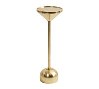 Kate and Laurel Frisk Tavolo Martini moderno decorativo rotondo per uso come supporto per piante da interno, 8 x 8 x 23, oro