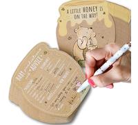 Kate Aspen Honey Bear - Biglietti di consiglio per baby shower, giochi e attività, carte di previsione, decorazioni per baby shower, set da 50