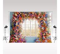 Kate Fotografia Sfondo Finestra Fiori Scena 3x2m Compleanno Foto Shooting Sfondi Primavera Romantico Matrimonio Foto Booth