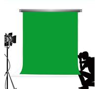 Kate Green Screen Photo Sfondo professionale lavabile Studio portatile Sfondo fotografico Microfibra Chroma Key Photo Booth per fotografia 10x10ft / 3x3m