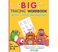 Kate Herm BIG Tracing Workbook with Little Monsters (Tascabile)