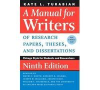 Kate L. Turabia A Manual for Writers of Research Papers, Theses, and (Tascabile)