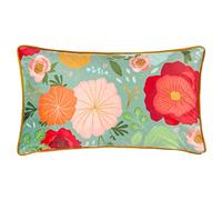 Kate Merritt Flower Girl Illustrated Rectangular Polyester Filled Cushion