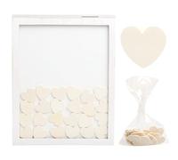 Kate & Milo Cornice per libro degli ospiti per matrimonio e cuori personalizzabili, regalo di fidanzamento o addio al nubilato, ricordo della sposa e dello sposo