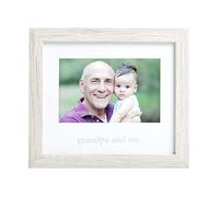 Kate & Milo Cornice rustica ricordo ""Nonno e io"" Regali per la festa del pap Regali per il nonno Cornice per foto del nonno 4x6 Inserto per foto