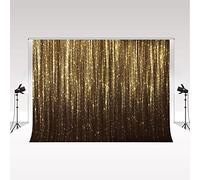 Kate Oro Bokeh Fotografia Sfondo Nero Oro Glitter Sfondo Matrimonio Famiglia Compleanno Festa Decorazione Laurea Ritiro Studio Fotografico 2.2x1.5m/7x5ft