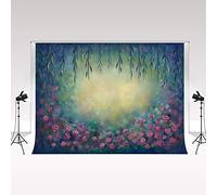 Kate photo studio background Rococò fiore 2.2x1.5m/7x5 ft blu viola fiaba sfondo fotografico matrimonio photo booth rivista di San Valentino pubblicità riprese sfondo morbido caldo baby sfondo