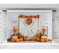 Kate Ringraziamento Autunno Sfondo Giorno del Ringraziamento Foto Sfondo Granaio Zucca Girasole Fotografia Studio fotografico Puntelli 2.2x1.5m Microfibra per la Fotografia