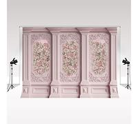 Kate Rosa ritratto fotografia sfondo 2,5x2,5m/8x8ft primavera fiore matrimonio decorazione studio foto sfondo tela studio sfondo ragazza festa di compleanno Deco per servizio fotografico