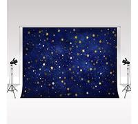 Kate Schermo di sfondo della fotografia del cielo stellato 3x2m/10x6,5ft Schermo dolce di sfondo blu carino del cielo notturno adatto per la fotografia di compleanno del ritratto del bambino