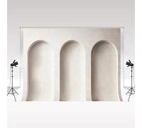 Kate Sfondo geometrico per foto di matrimonio, stile vintage, per studio fotografico, 3 x 2,5 m, minimalista ad arco
