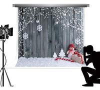 Kate Snowflake Christmas fondale per fotografia Portable cotone Cartoon pavimento in legno neve studio fotografico puntelli sfondo 2.2 x 1.5 m