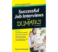 Kate Southam Joyce Lai Successful Job Interviews For Dummies - Austr (Tascabile)