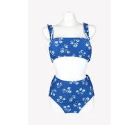 Kate Spade Costume Da Bagno Donna Bikini Set Gr. 36 (S) Blu Nuovo Etichetta