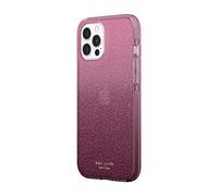 Kate Spade - Custodia rigida difensiva per iPhone 12 Pro Max - Glitter Ombre Magenta