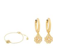 Kate Spade New York Bracciale e Huggies Heritage Bloom, trasparente/oro