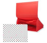Kate Spade New York Cartella portadocumenti espandibile, con 12 tasche, in | Grazioso organizer espandibile per documenti, in similpelle, con chiusura magnetica, formato lettera, con linguette