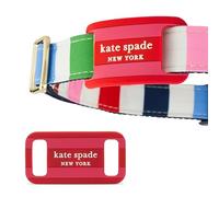 kate spade new york Custodia AirTag per collare per cani Seaside Strip