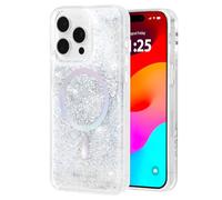 kate spade new york Custodia per iPhone 15 Pro, compatibile con MagSafe, glitter liquido iridescente