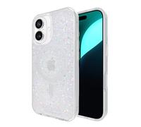 kate spade new york Custodia per iPhone 16, compatibile con MagSafe, custodia per telefono di design, glitter grossi iridescenti