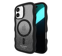 Kate Spade New York Custodia per iPhone 16 - Compatibile con MagSafe - Custodia per telefono di design - Wavy Nightfall