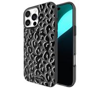 Kate Spade New York Custodia per iPhone 16 Pro Max - Compatibile con MagSafe - Custodia per telefono di design - City Leopard Nero