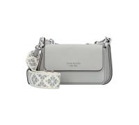 Kate Spade New York Double Up Borsa a tracolla grigio, pelle, donna