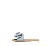 Kate Spade New York Flourish Flat Sandle, Sandali Bassi Donna, Denim Walnut Shell, 39 EU