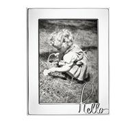 Kate Spade New York In A Word Hello 5x7" Picture Frame, Silver-Plated Metal