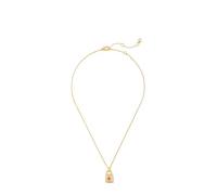 Kate Spade New York Mini pendenti Lock and Spade, Oro bianco