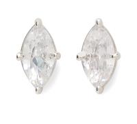 Kate Spade New York Orecchini a perno solitario Signature, Chiaro/argento