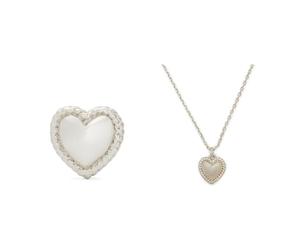 Kate Spade New York orencchini a lobo e collana Golden Hour, argento
