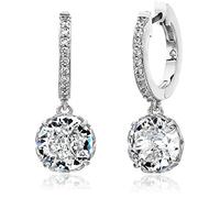 Kate Spade New York Pave Huggies, Trasparente/argento