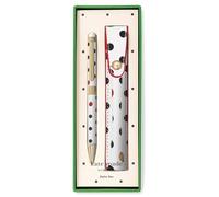 Kate Spade New York Penna stilo per touch screen, penna a sfera in metallo con inchiostro nero e custodia (Ladybug Dot)