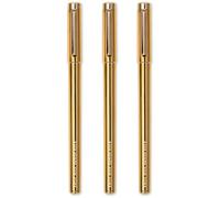 kate spade new york Set di 3 penne a punta fine, colore: oro
