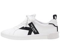 Kate Spade New York Signature, Sneaker da Donna Stringate, Bianco (True White)/Nero, 37.5 EU