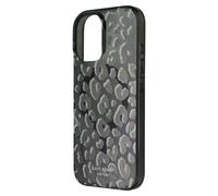 kate spade new york Custodia per iPhone 16, compatibile con MagSafe, custodia per telefono di design, leopardo cittadino, nero